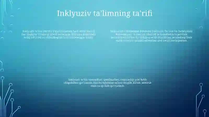 Imkoniyati Cheklangan Bolalarni Inklyuziv Ta' Lim Va Tarbiyalash Konsepsiyasi 3