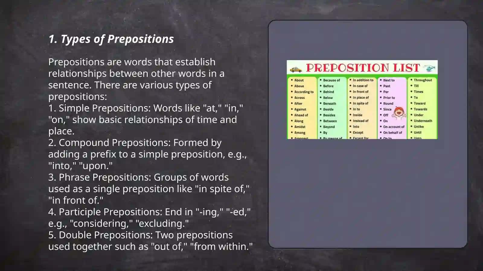 Prepositions 3