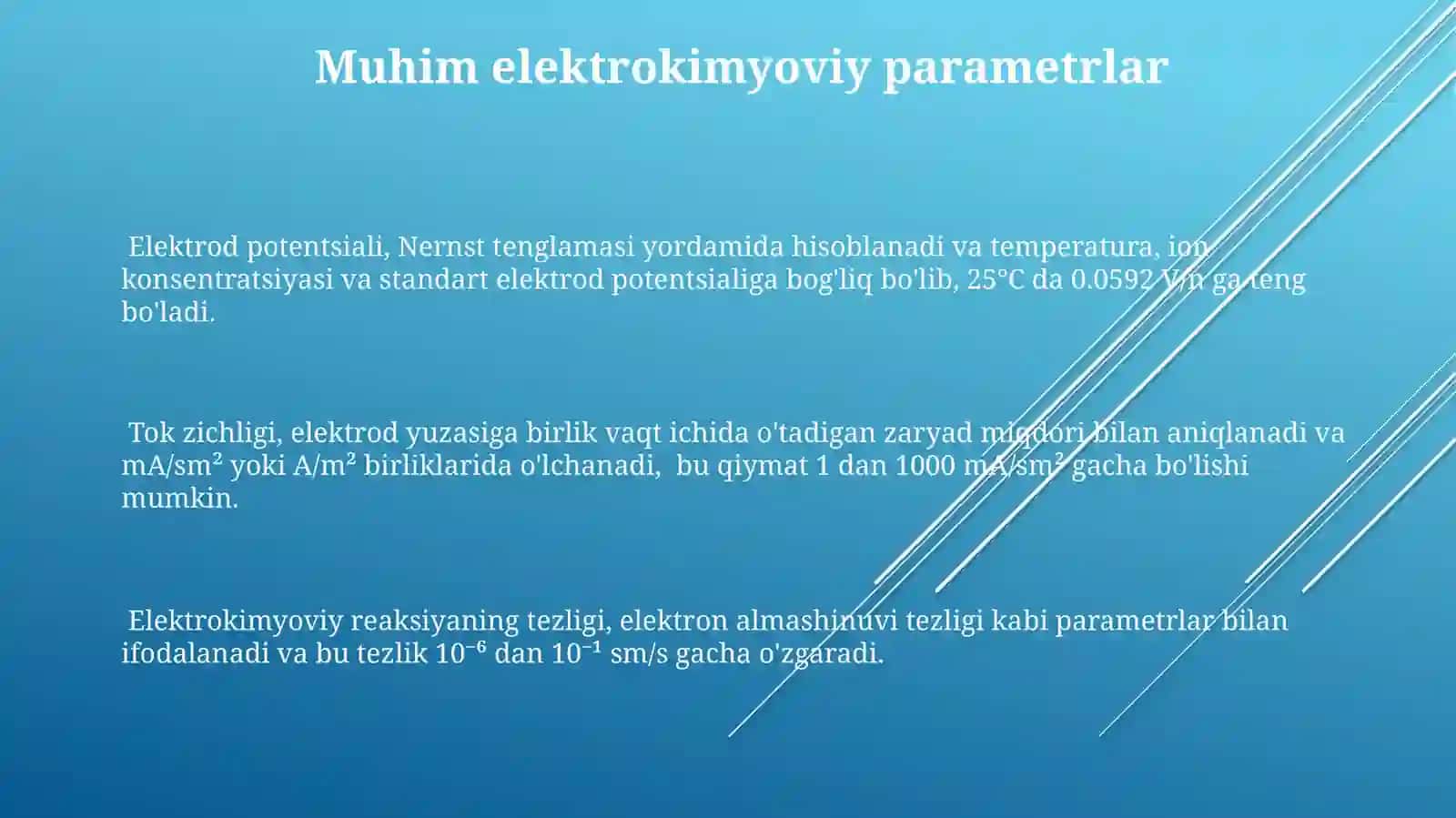Fizik-kimyoviy analizning elektrokimyoviy usullari 3
