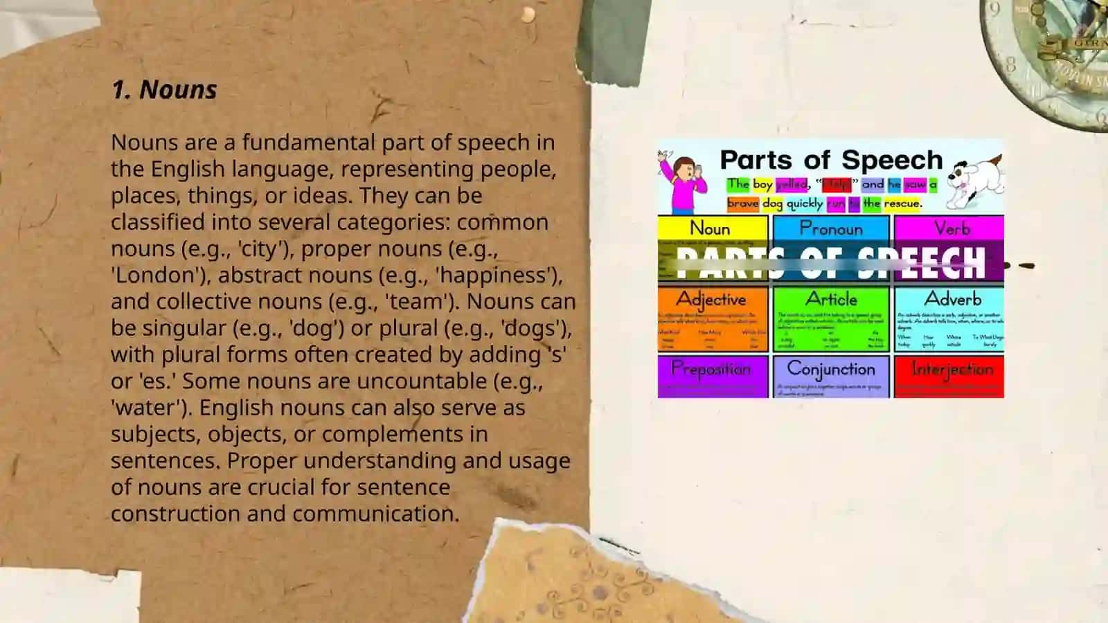 Parts of speech classification 3