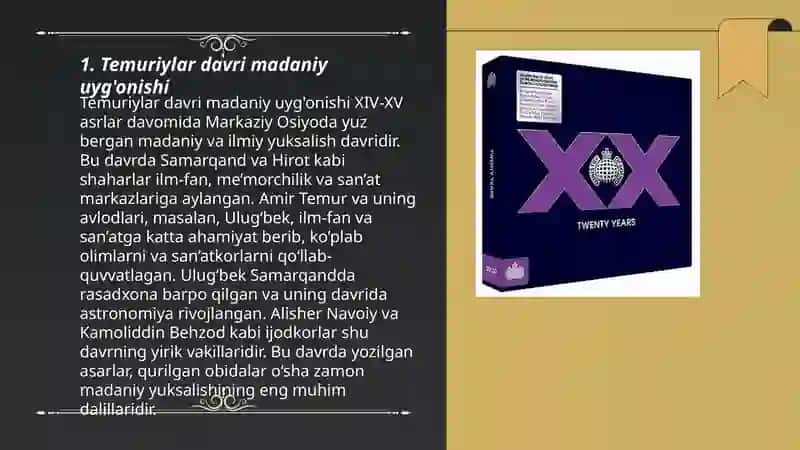 Temuriylar davri madaniy uyg'onishi 3