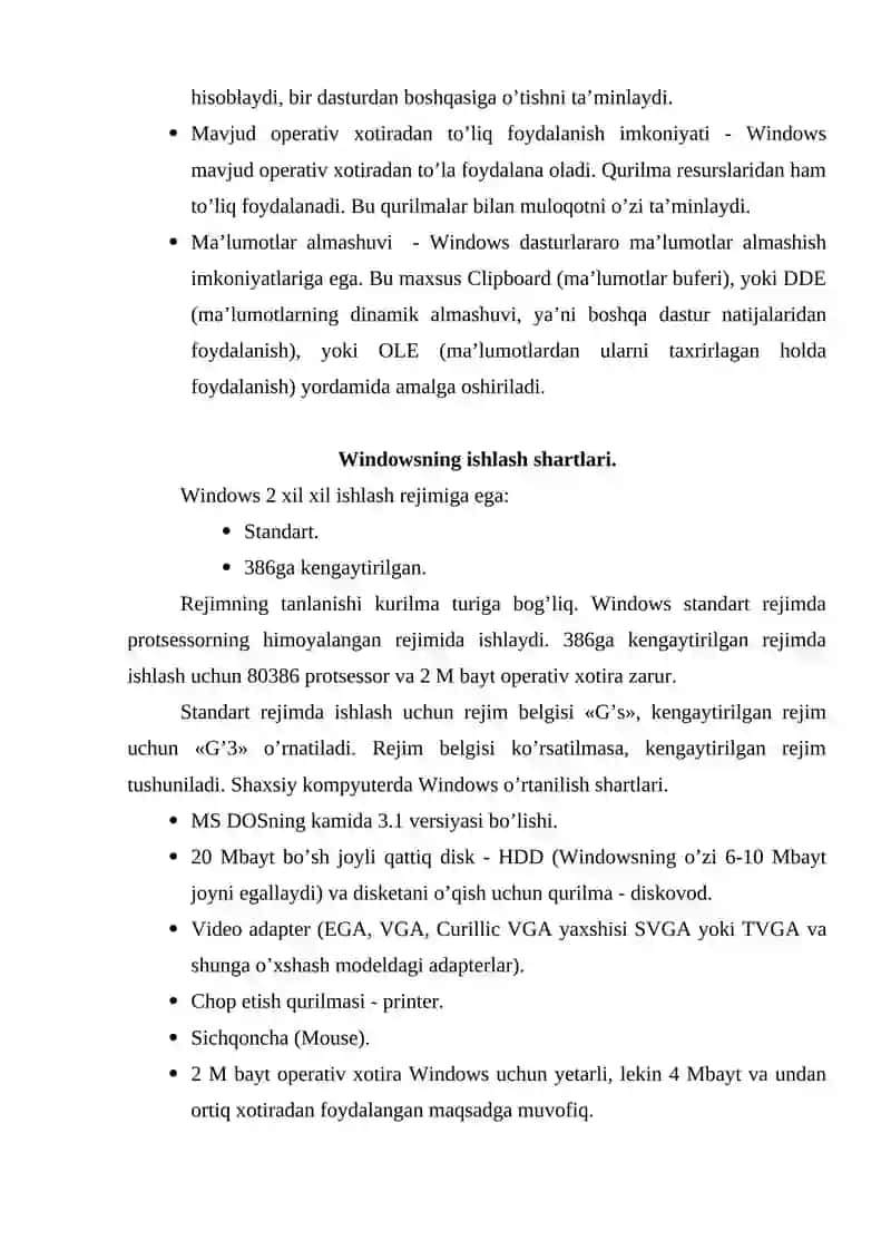 Windows tizimi va uning imkoniyatlari 3
