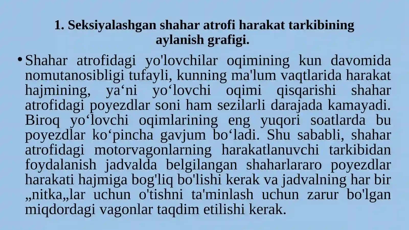 SEXSIYALASHGAN SHAHAR ATROFI HARAKAT TARKIBINING AYLANISH GRAFIGI 3
