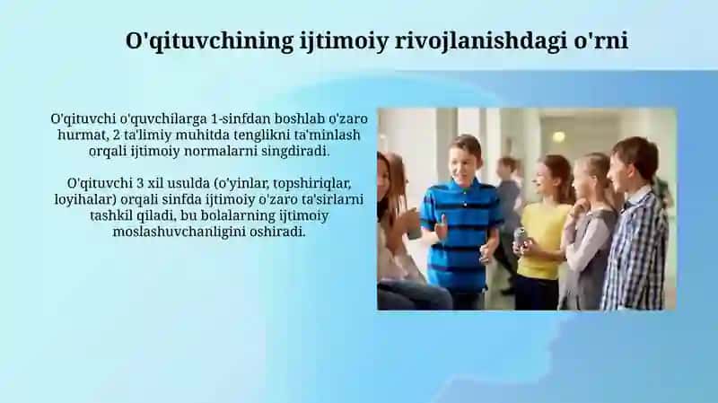 Boshlangʻich sinf oʻquvchisining ijtimoylashuvi 3
