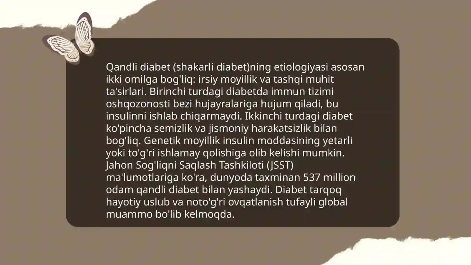 Qandli diabet va ochlikda ketonuriya va ketonemiya 3