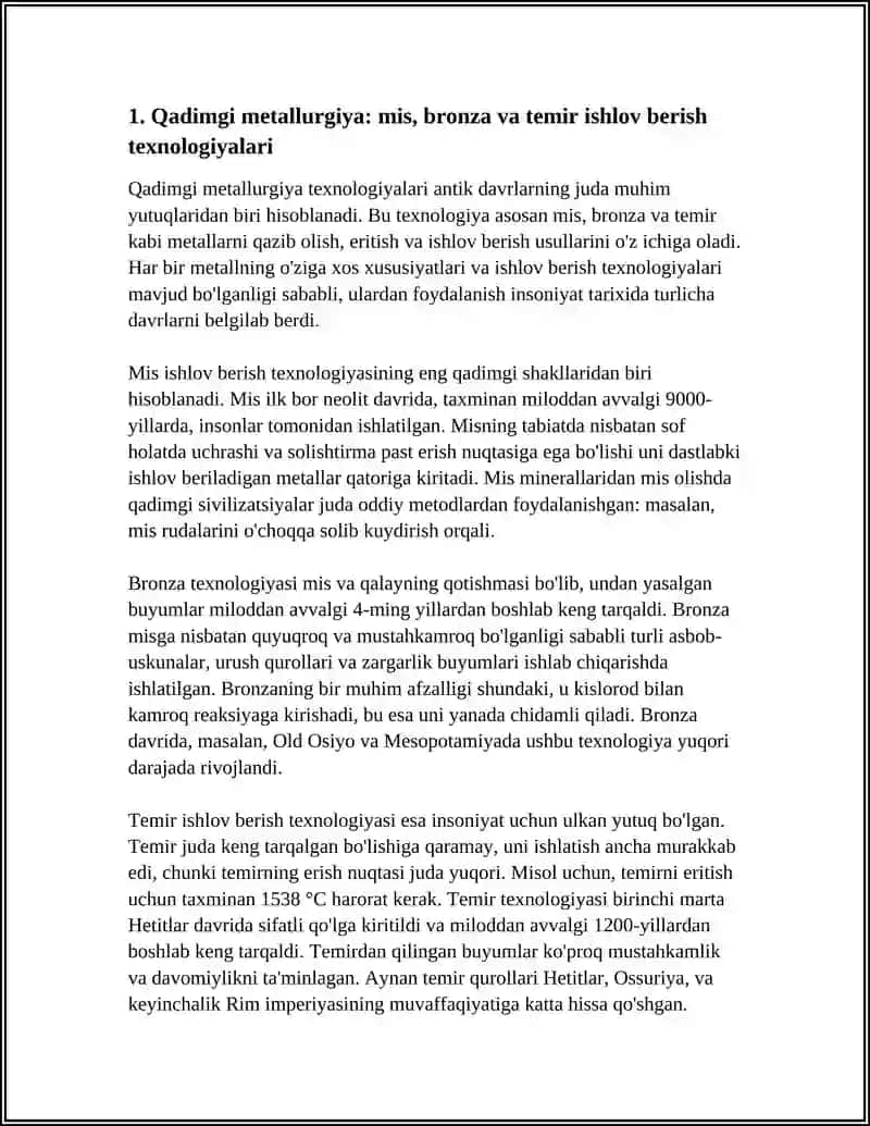ANTIK DAVR TEXNOLOGIYALARI 3