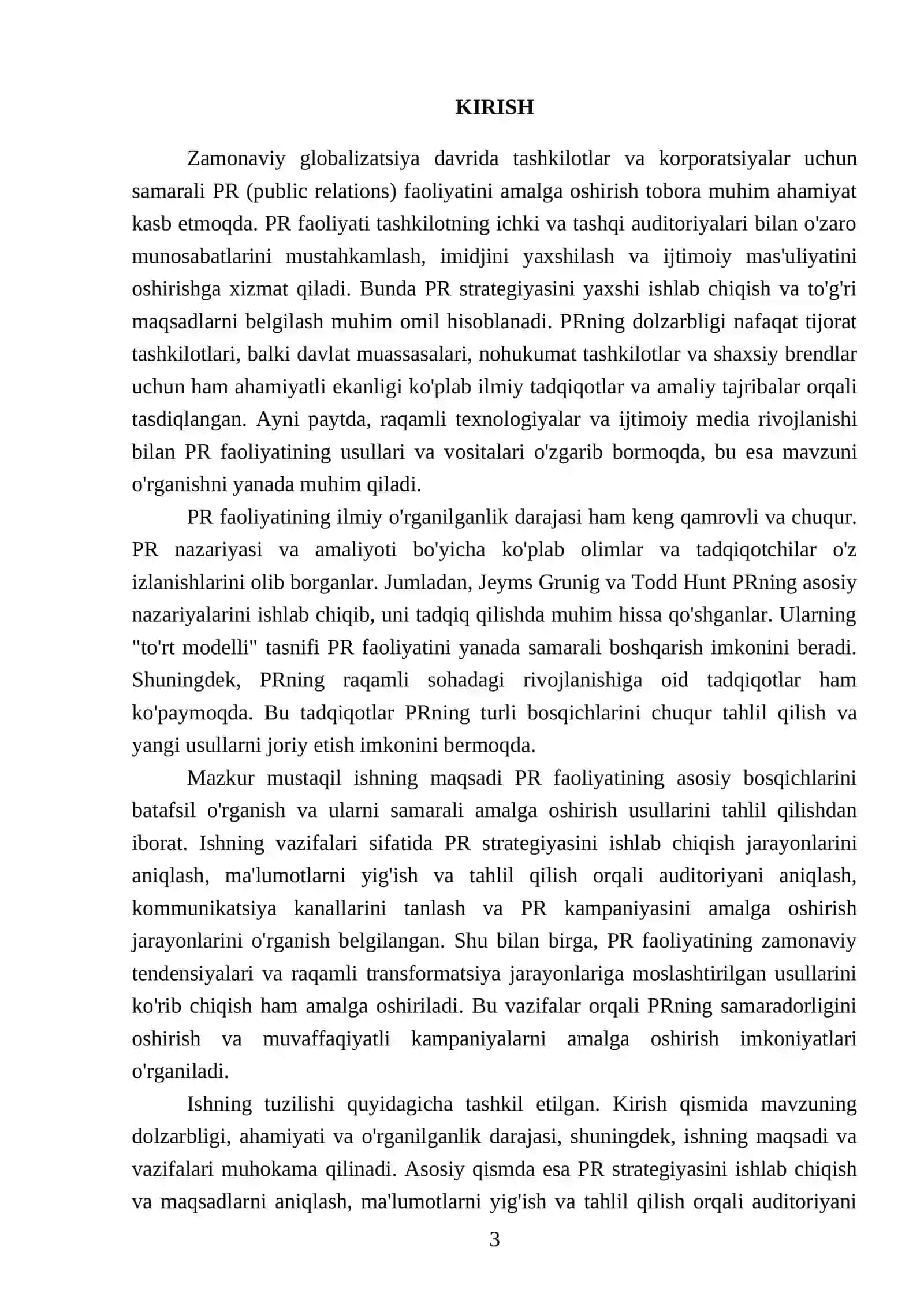 PR faoliyatining asosiy bosqichlari 3