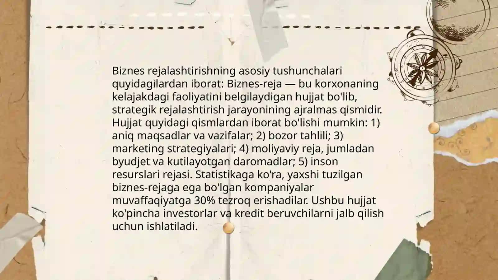 Biznes rejalashtirish va uning turlari 3