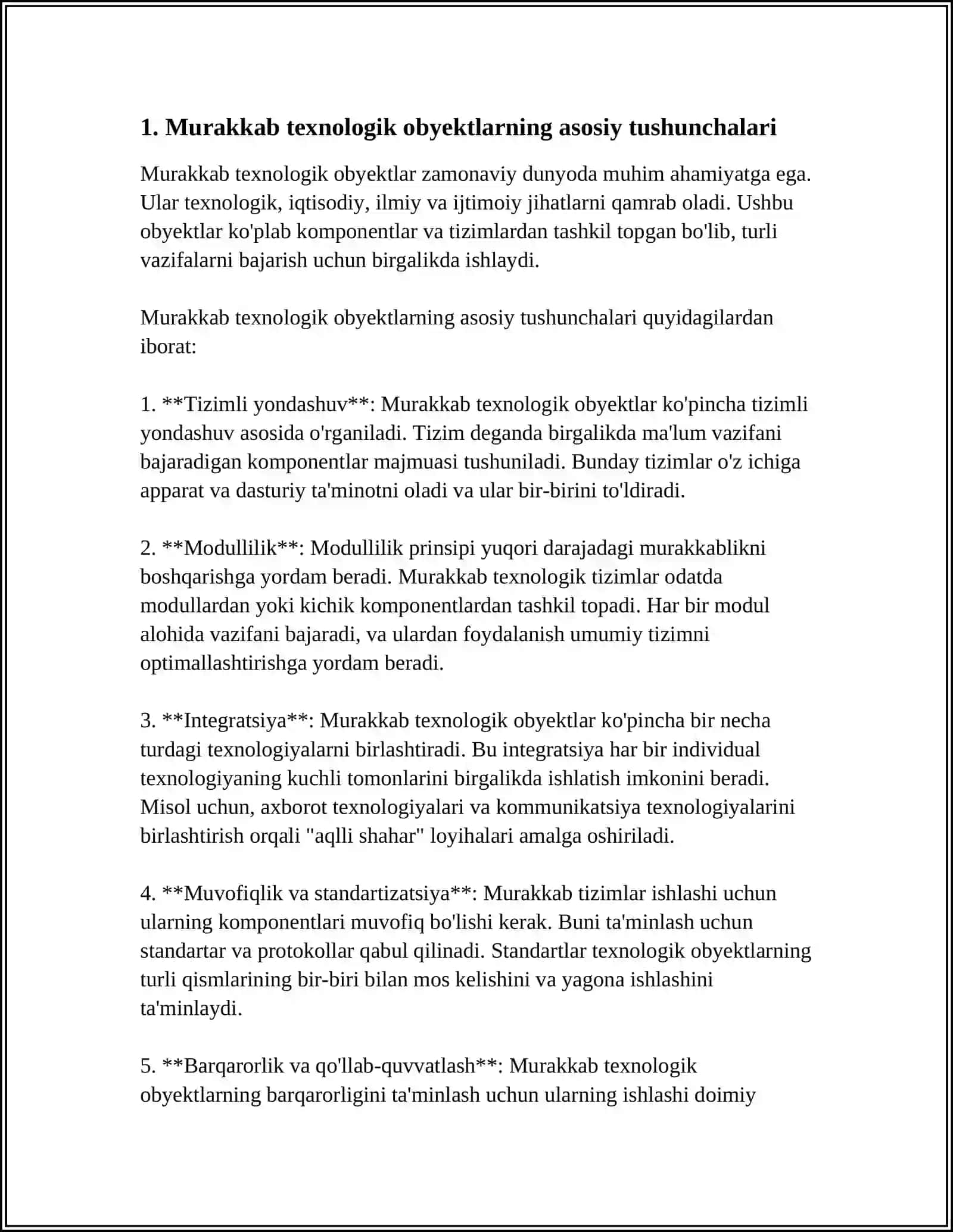 MURAKKAB TEXNOLOGIK OBYEKTLARNI IMITATSION MODELLARINI QURISH 3