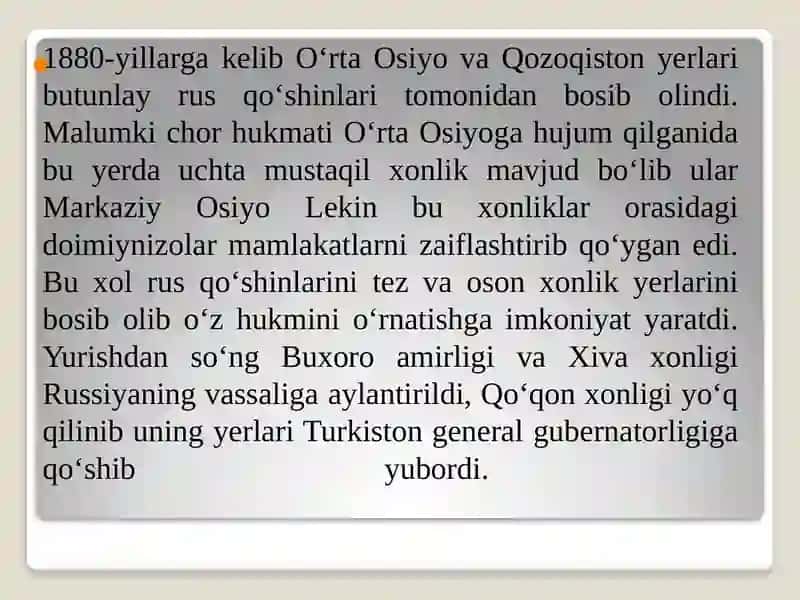XIX asr Oʻzbekiston sanʻati 3