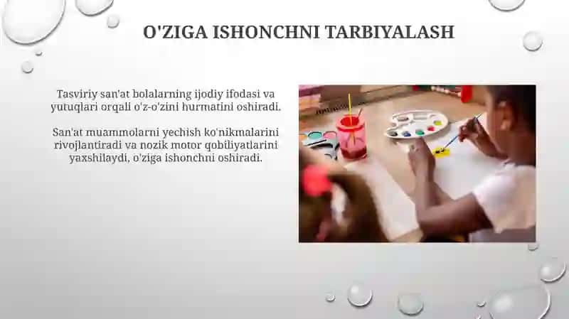 Tasviriy faoliyatning axamiyati 3