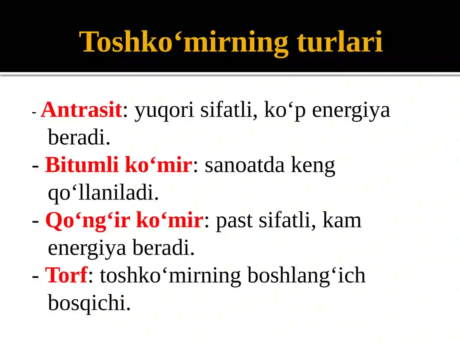 Toshko‘mir haqida umumiy ma’lumot 3