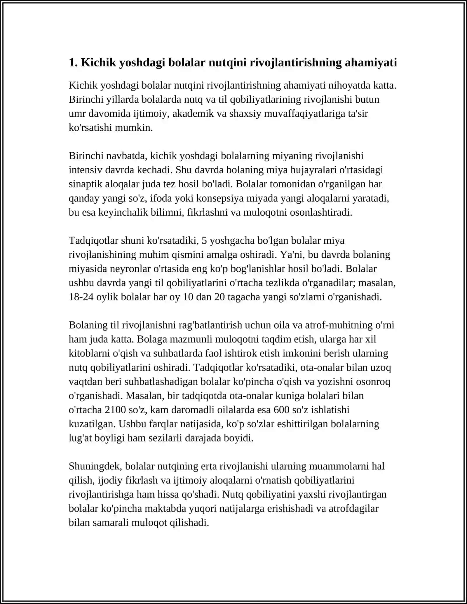 KICHIK YOSHDAGI BOLALAR NUTQINI OʻSTIRISHNING VAZIFALARI METODLARI VA VOSITALARI 3