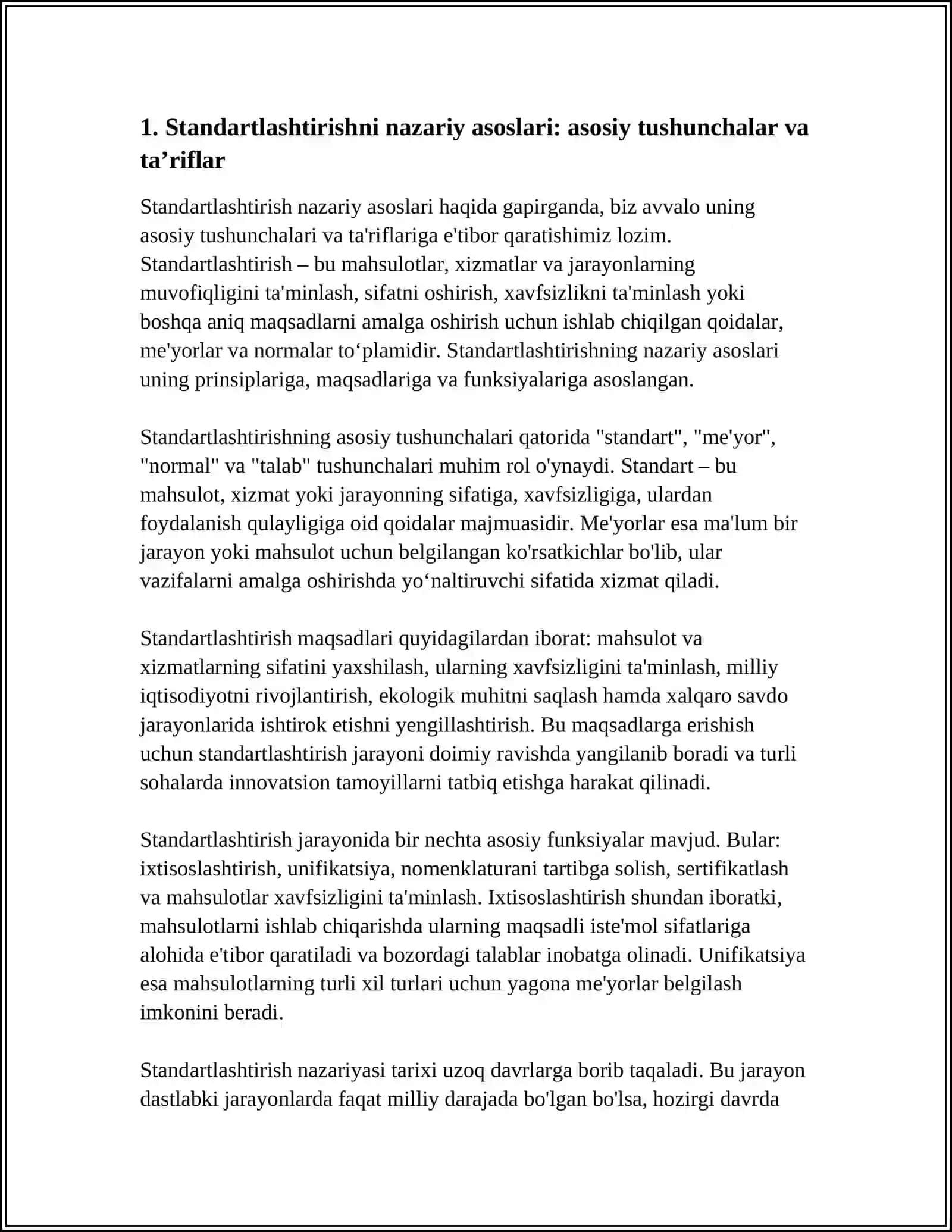 SITANDARTLASHTIRINI NAZARIY ASOSLARI 3