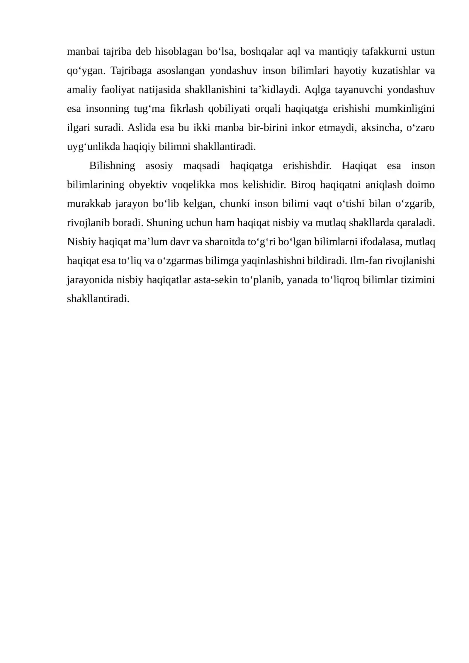 Gnoseologiya — Bilish nazariyasi falsafa sohasi sifatida 3