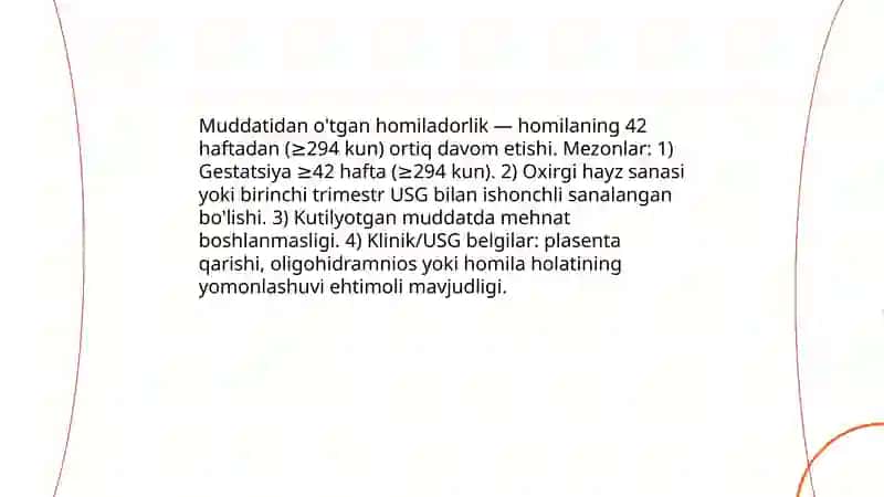 Homiladorlik tashxislash olib borish 3