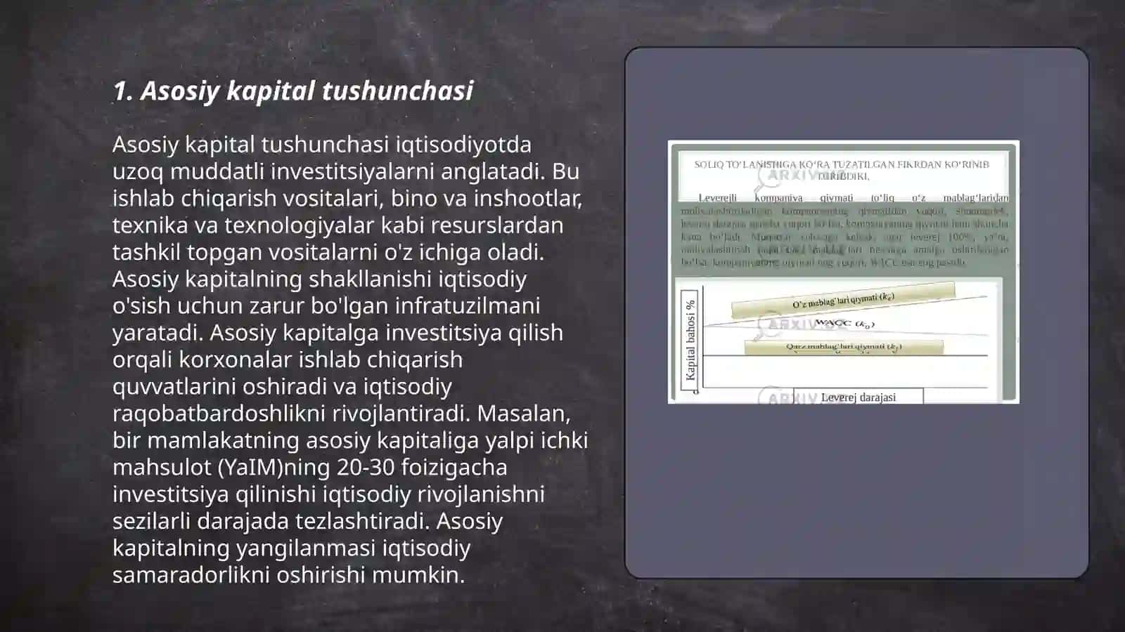 Asosiy va aylanma kapitaldan foydalanish samaradorligi 3