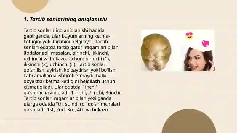 Tartib va sanoq natural sonlari 3