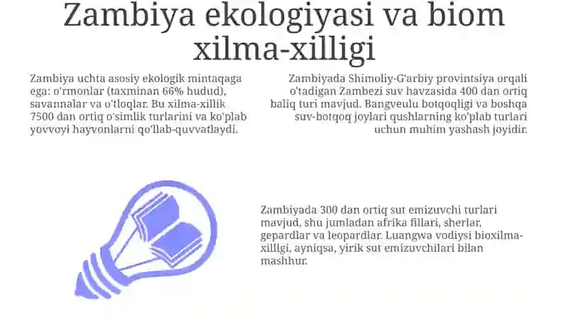 Zambiya ekologiyasi va ekoturizmi 3