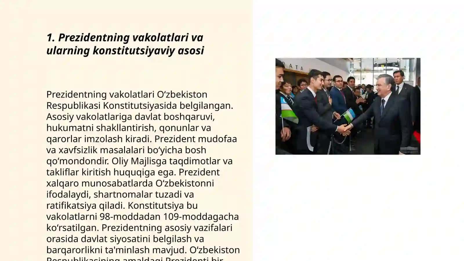 Prezidentning vakolatlari 3