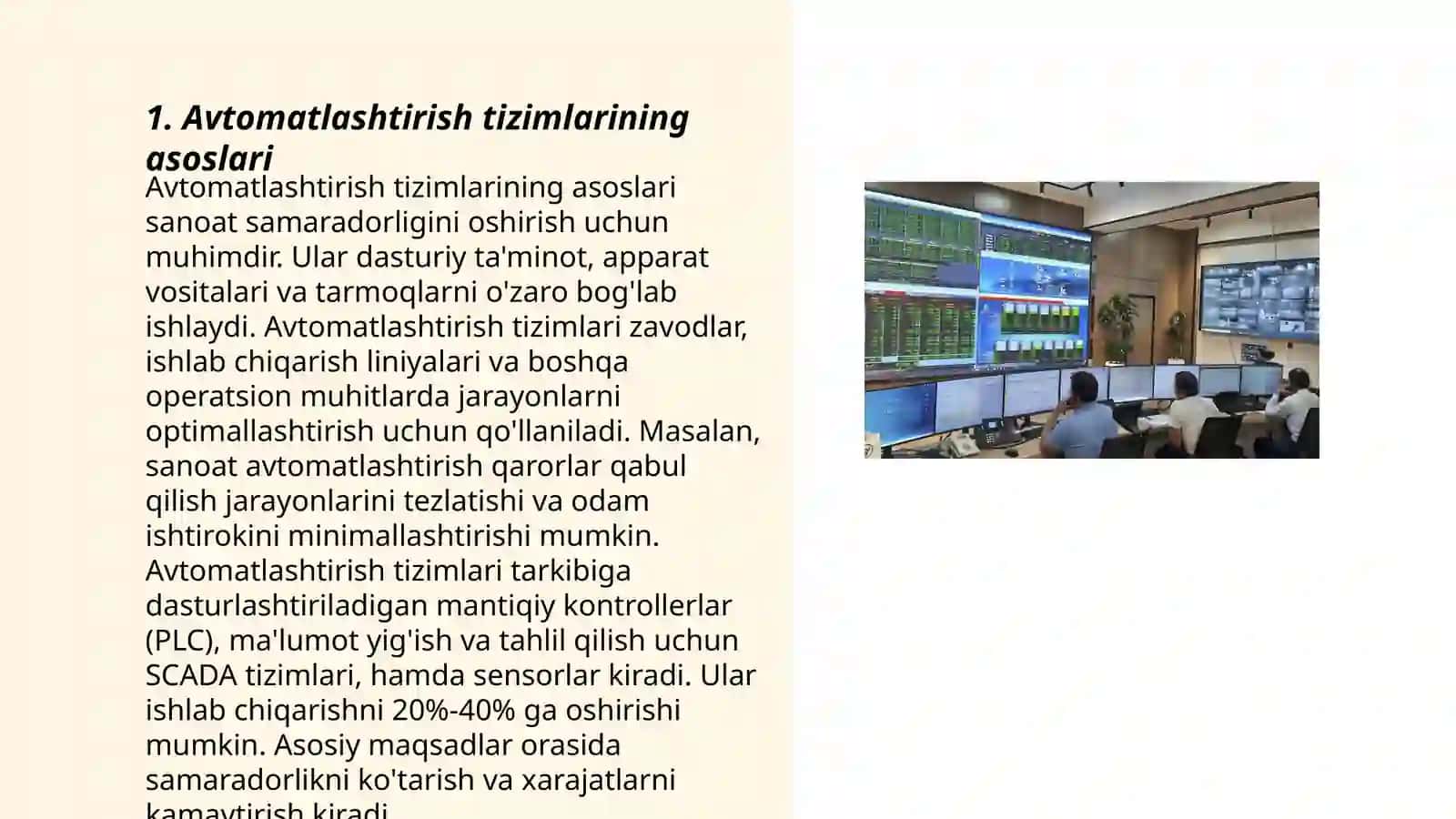 Avtomatlashtirish tizimlari 3