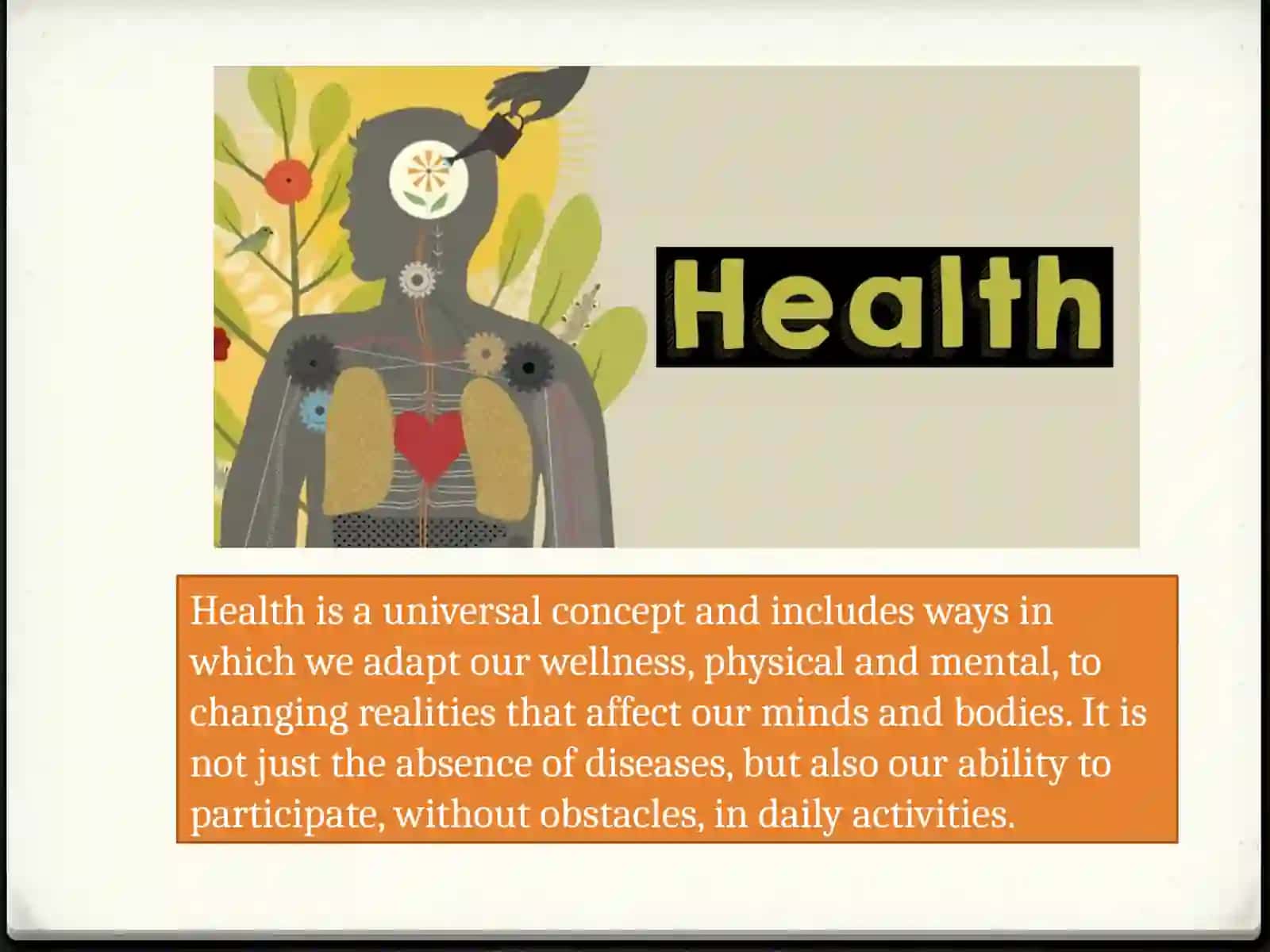 Health and Sickness 3
