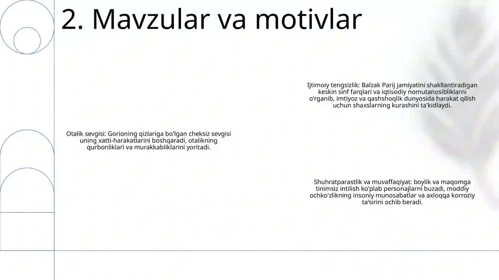 Onor De Balzak "Gorio Ota" Asariga Xulosa 3