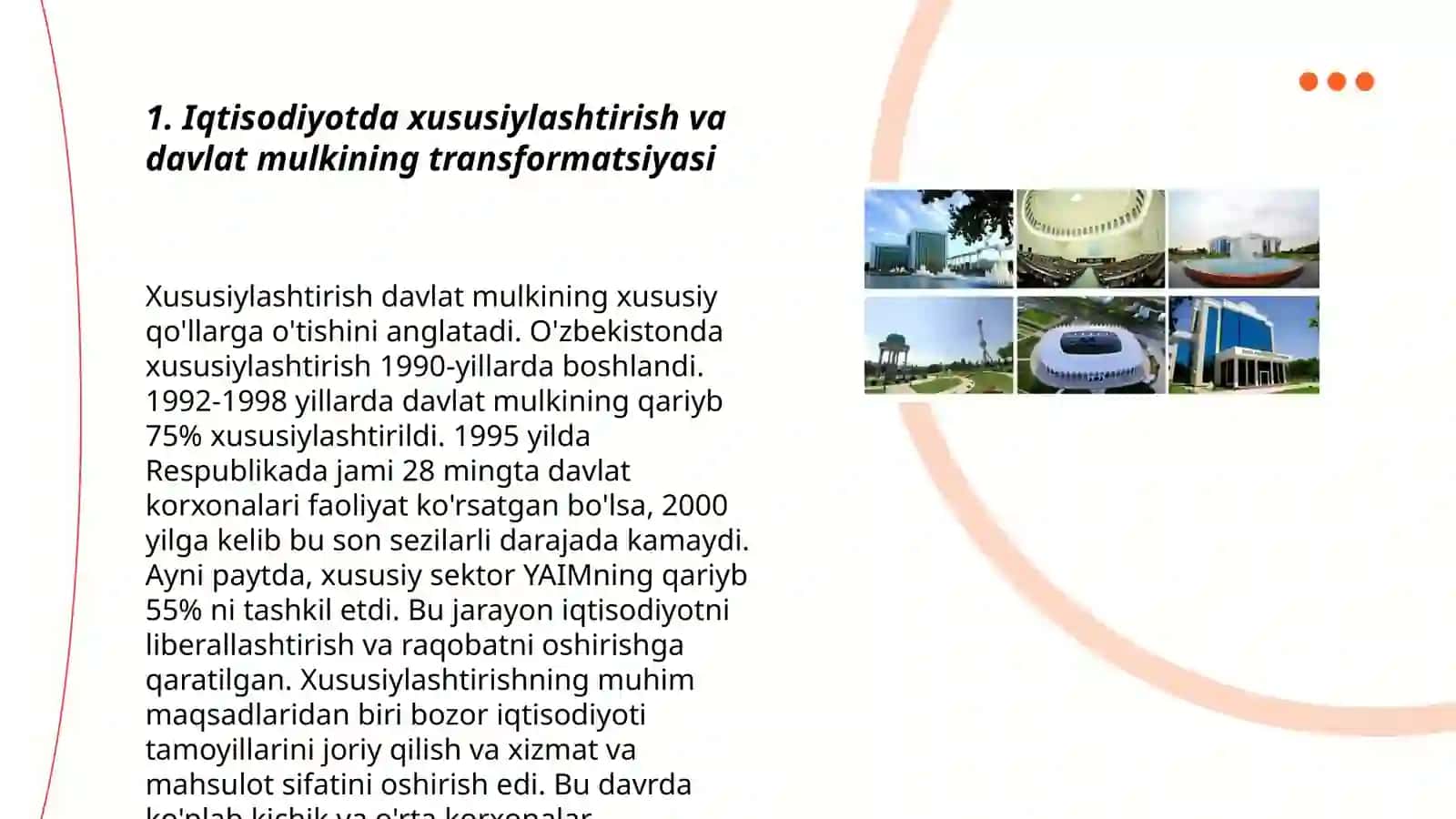 Iqtisodiyotda xususiylashtirish va davlat mulkining transformatsiyasi 3