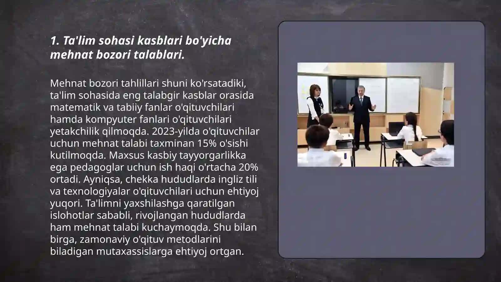 Ta'lim sohasidagi kasiblar rivojlanishining piraknozlari 3