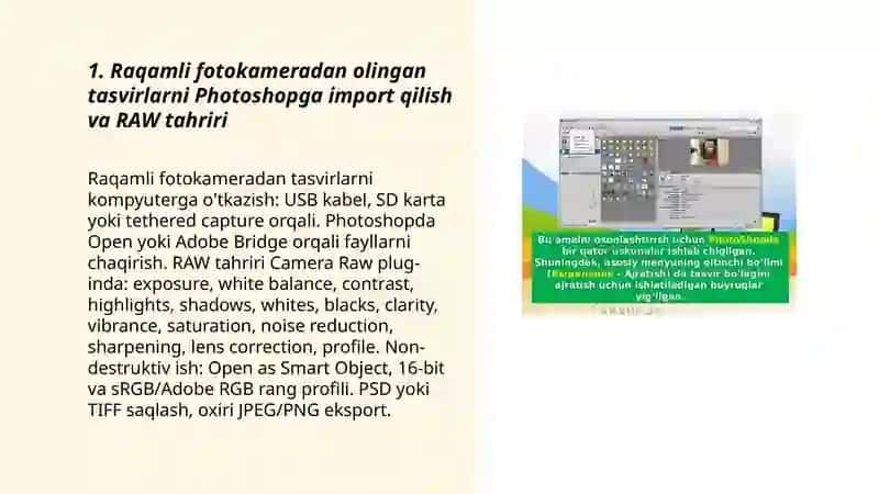 Adobe Photoshop turli uskunalar bilan tasvirlar yaratish 3