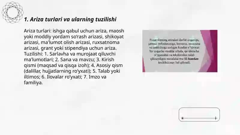Arizalar va rezyumelar yozish 3