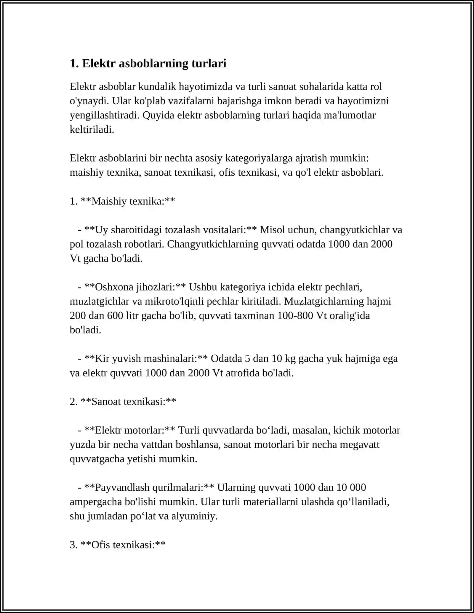 ELEKTR ASBOBLARINING USLUBI VA ULARNING ISHLASH PRINSIPI 3