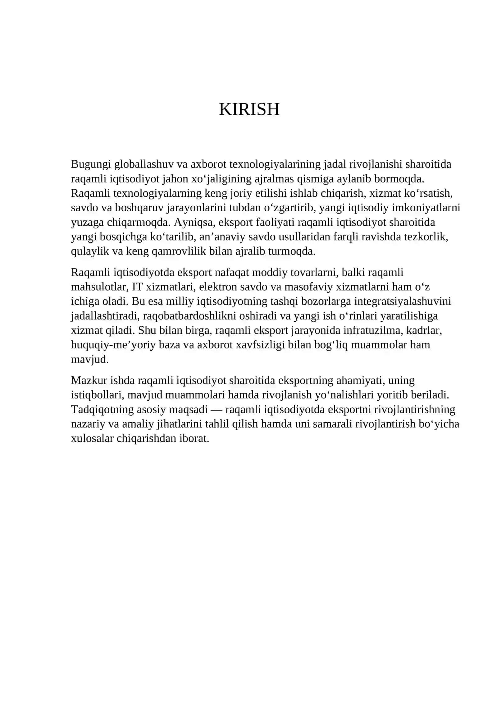 Ekspert tizimlarini boshqaruvdagi o’rni va ularni iqtisodiyot 
tarmoqlarda qo’llash. 3