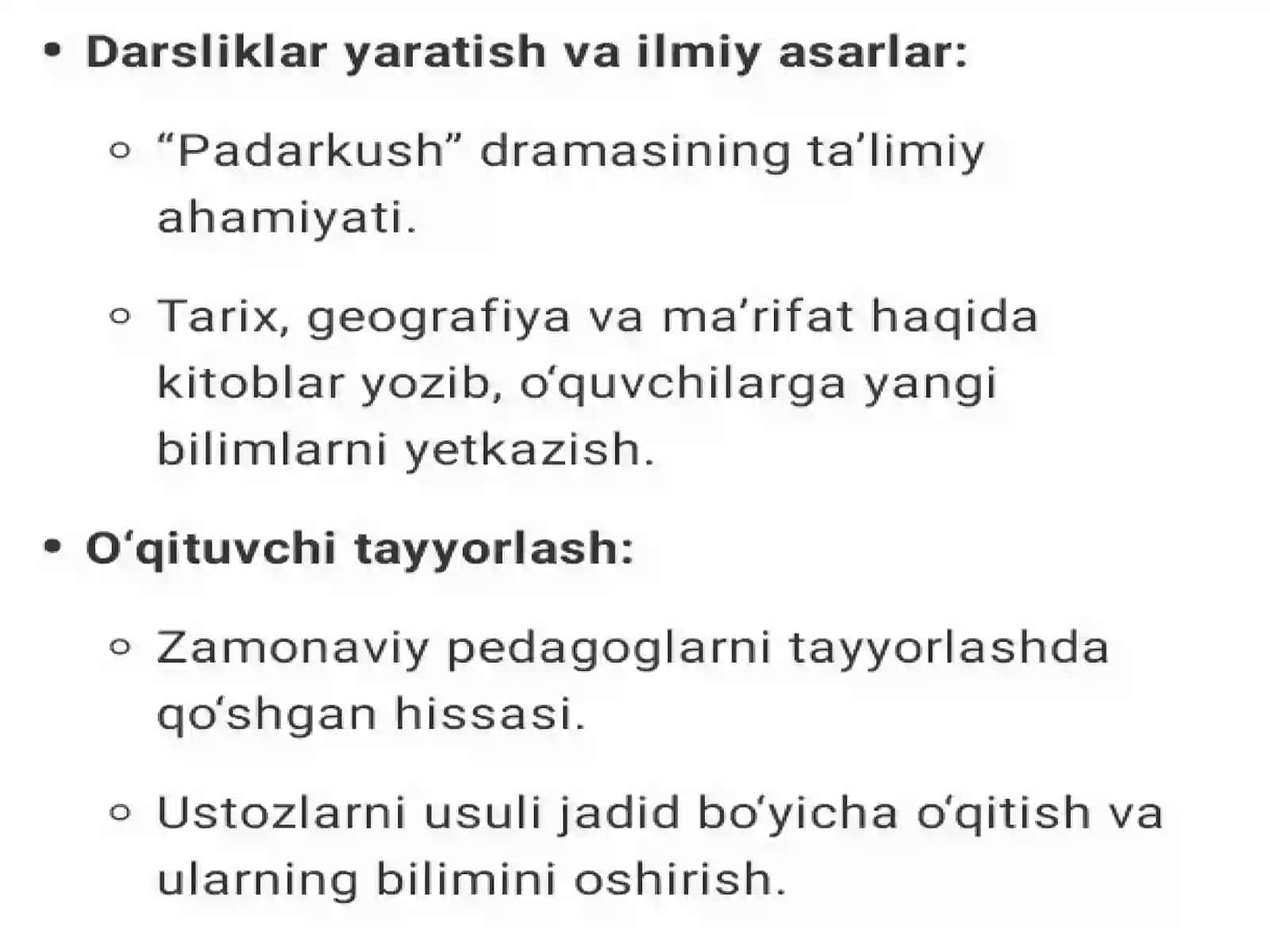Mahmudxoʻja Behbudiyning pedagogikasiga qoʻshqan hissasi 3