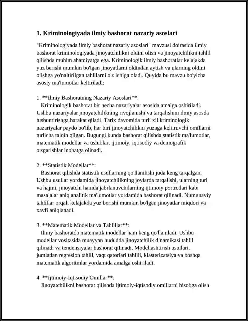Kriminologiyada Ilmiy Bashorat 3