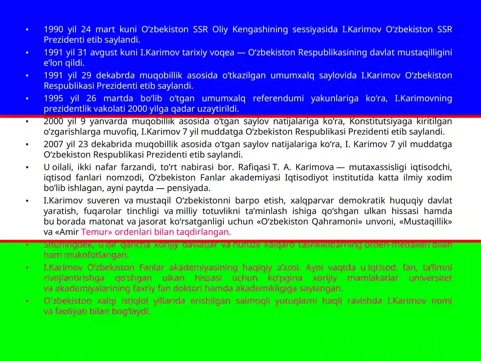 ISLOM ABDUG’ANIYEVICH KARIMOV 3
