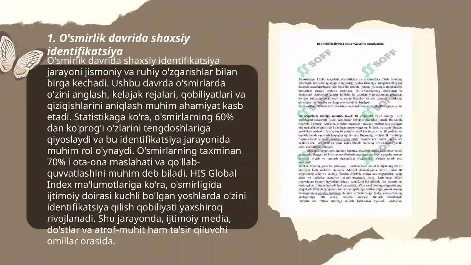 O'smirlik va ilk o'spirinlik davrida psixologik rivojlanish xususiyatlari 3