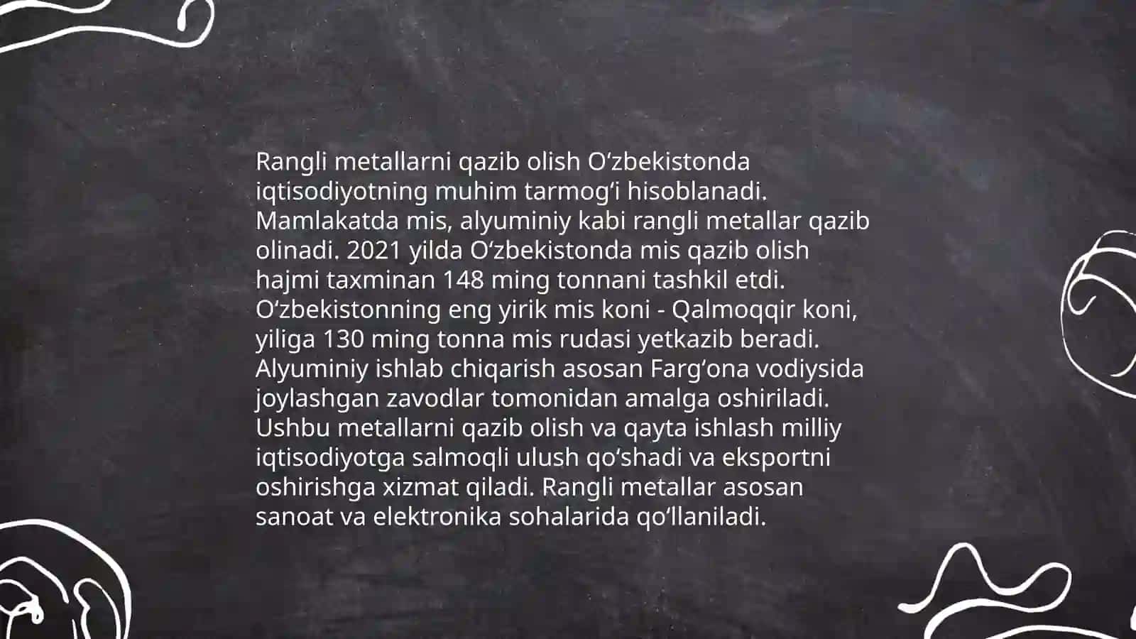 Rangli metallar ishlab chiqarish texnalogik jarayonlari 3