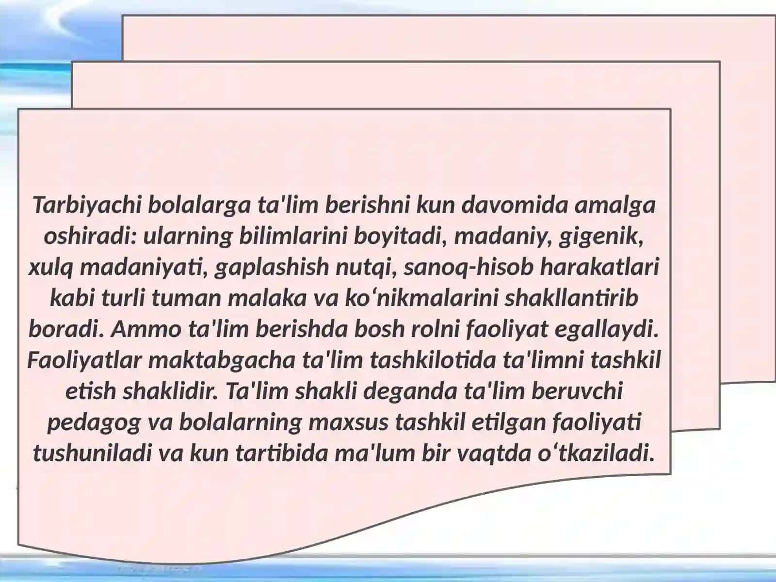 Bolalarni maktabga tayyorlashda tarbiyachining mahorati 3