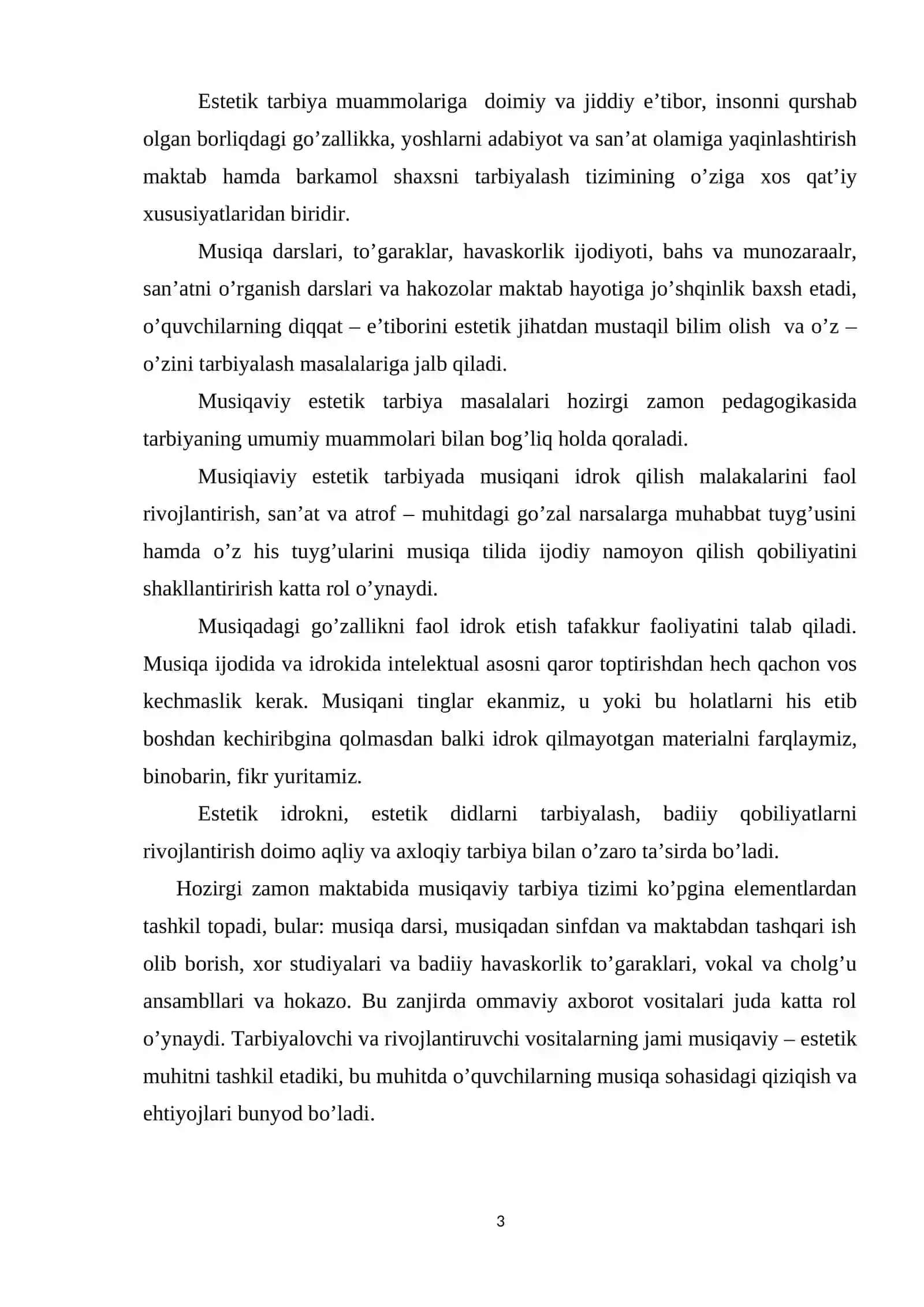 O’quvchilarga xalq musiqa ijodini o’rgatishning tarbiyaviy ahamiyati 3