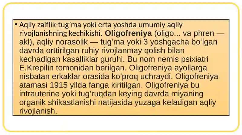 Tug’ruq travmasidan kelib chiqqan oligofreniya 3