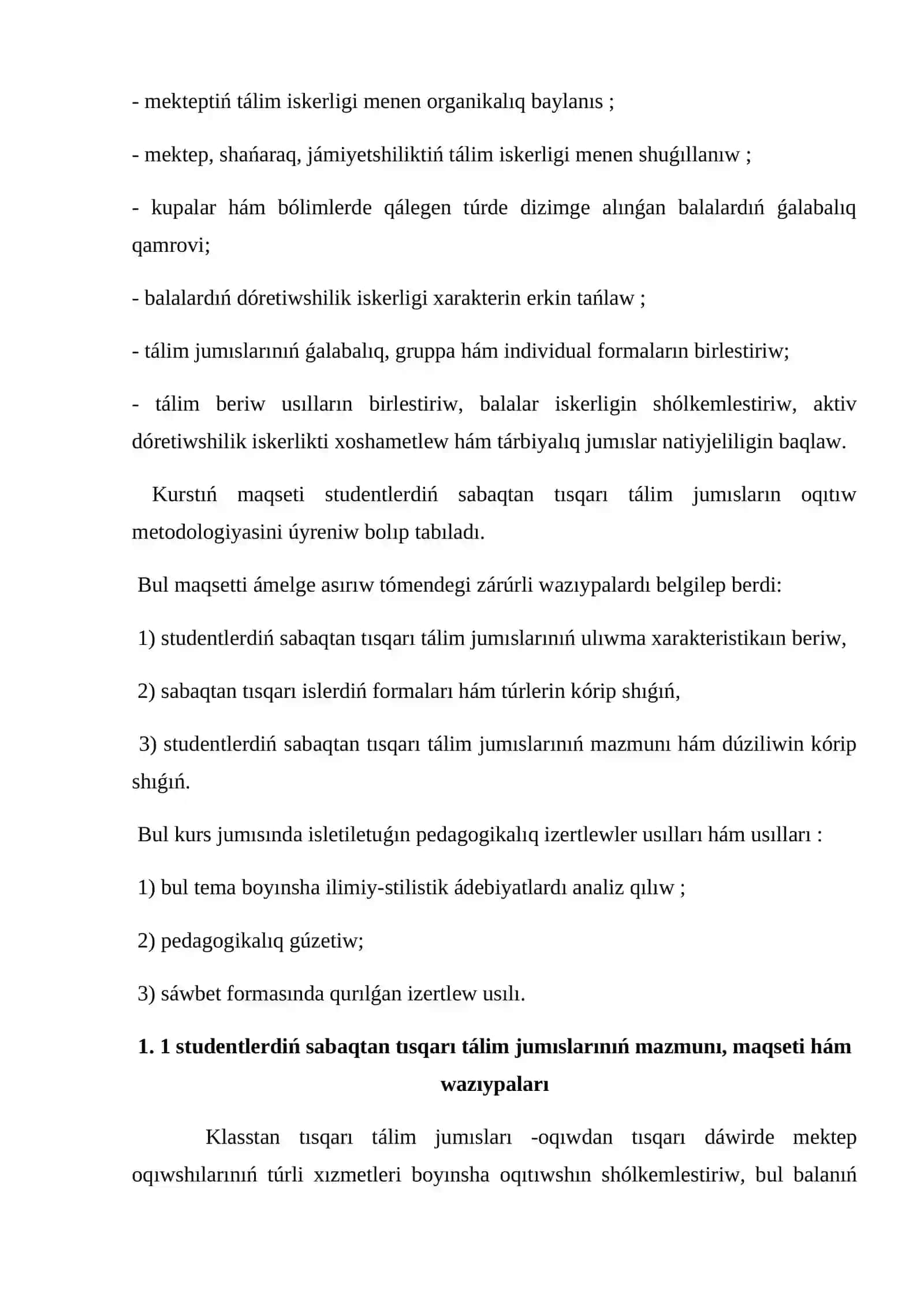Studentlerdiń sabaqtan tısqarı tálim jumıslarınıń qásiyetleri 3