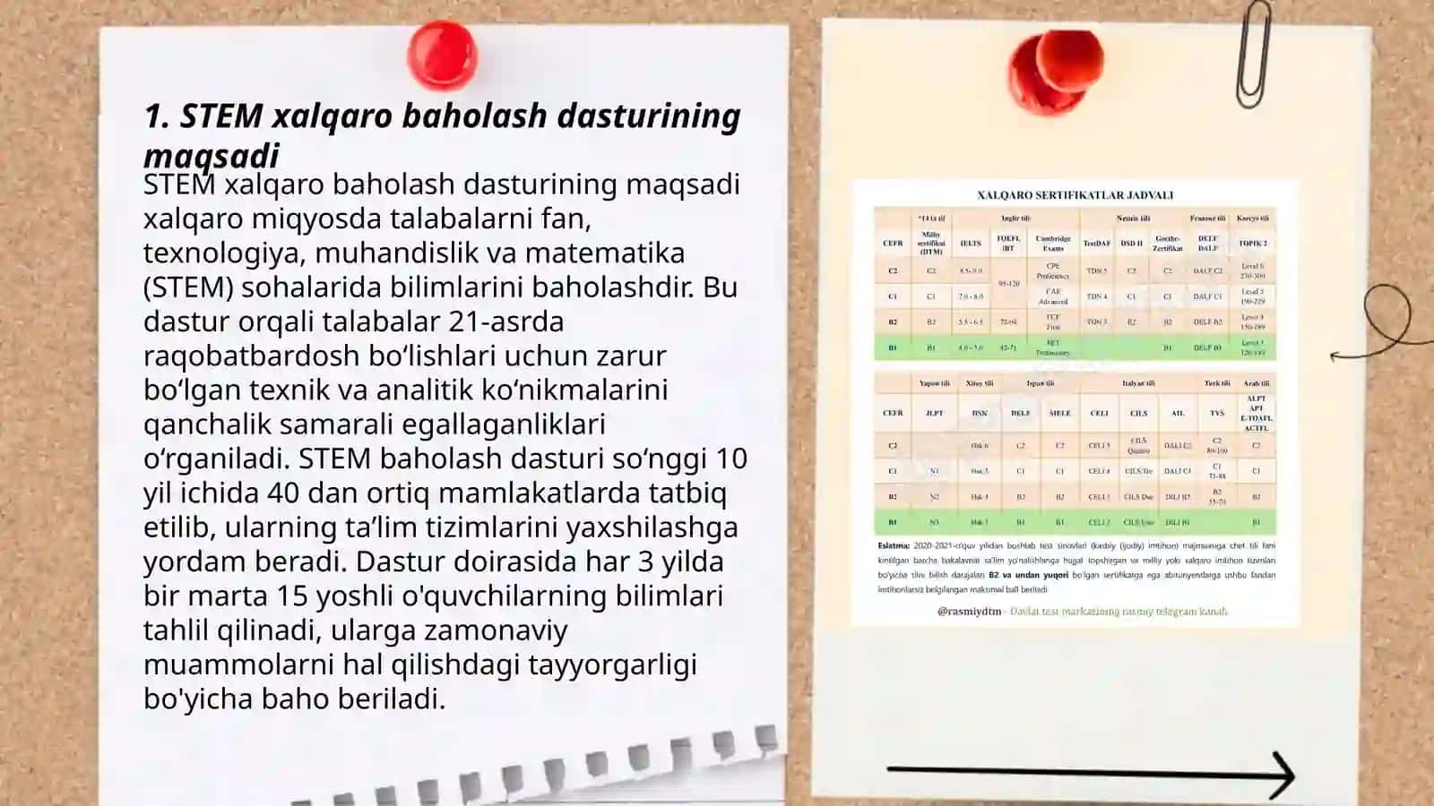 STEM xalqaro baholash dasturi 3