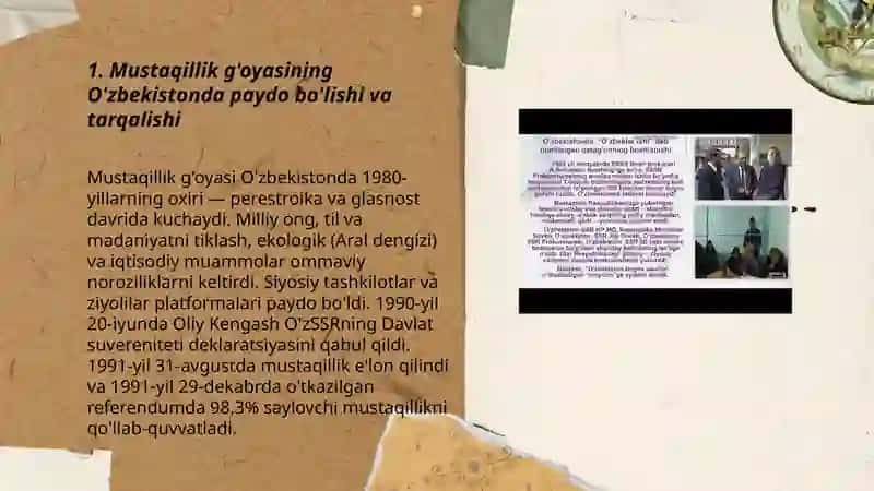 Mustaqilik arafasida Ozbekistondagi ijtimoiy-siyosiy jarayonlar 3