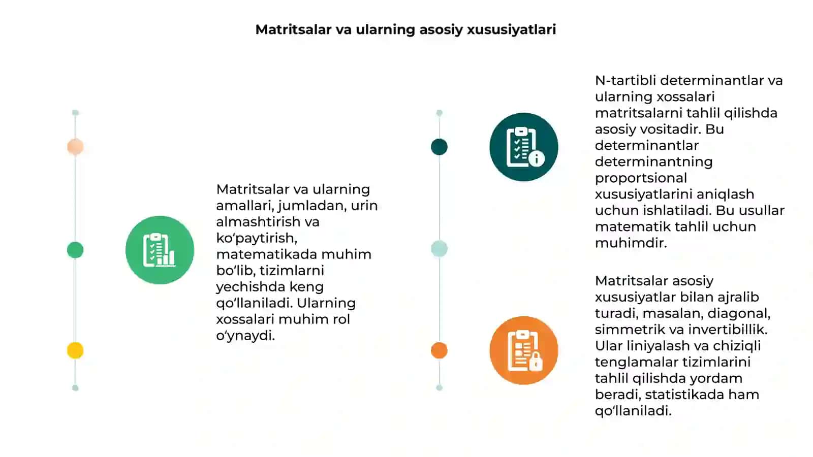 Matritsalar va ular ustida ammallar 3