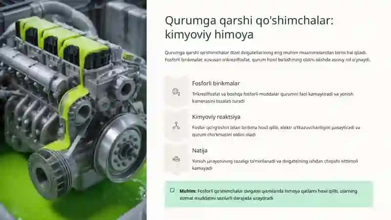 Dizel yoqilg'isiga qo'shiladigan qo'shimchalar 3