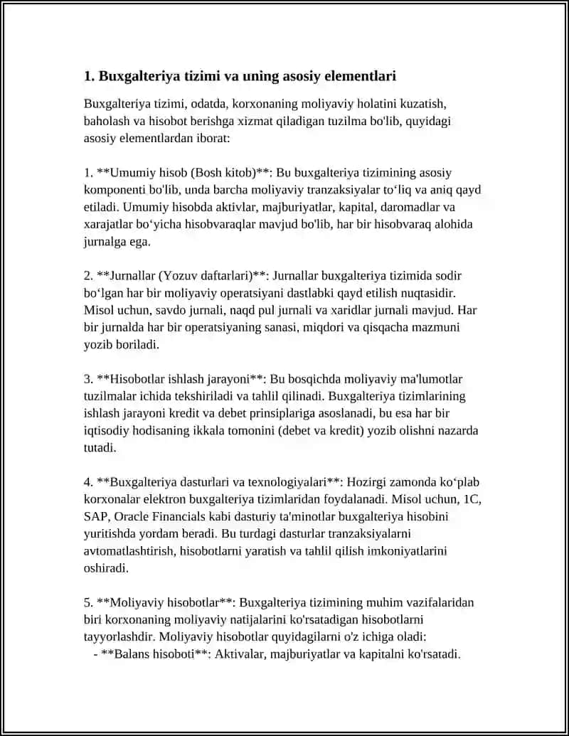 REFERAT Mavzu: "BOSHQARUV HISOBIGA KIRISH" FANIGA KIRISH 3