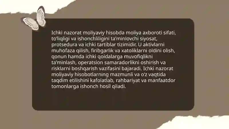 Ichki nazorat moliyaviy hisobda 3