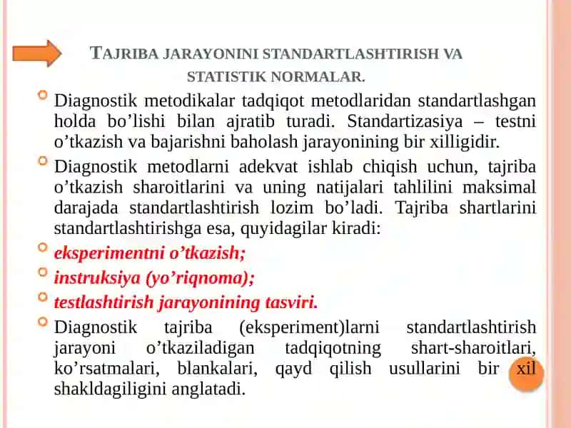 Psixodiyagnostika metodlari klassifikatsiyasi va psixologik testlashtirish shakllari 3