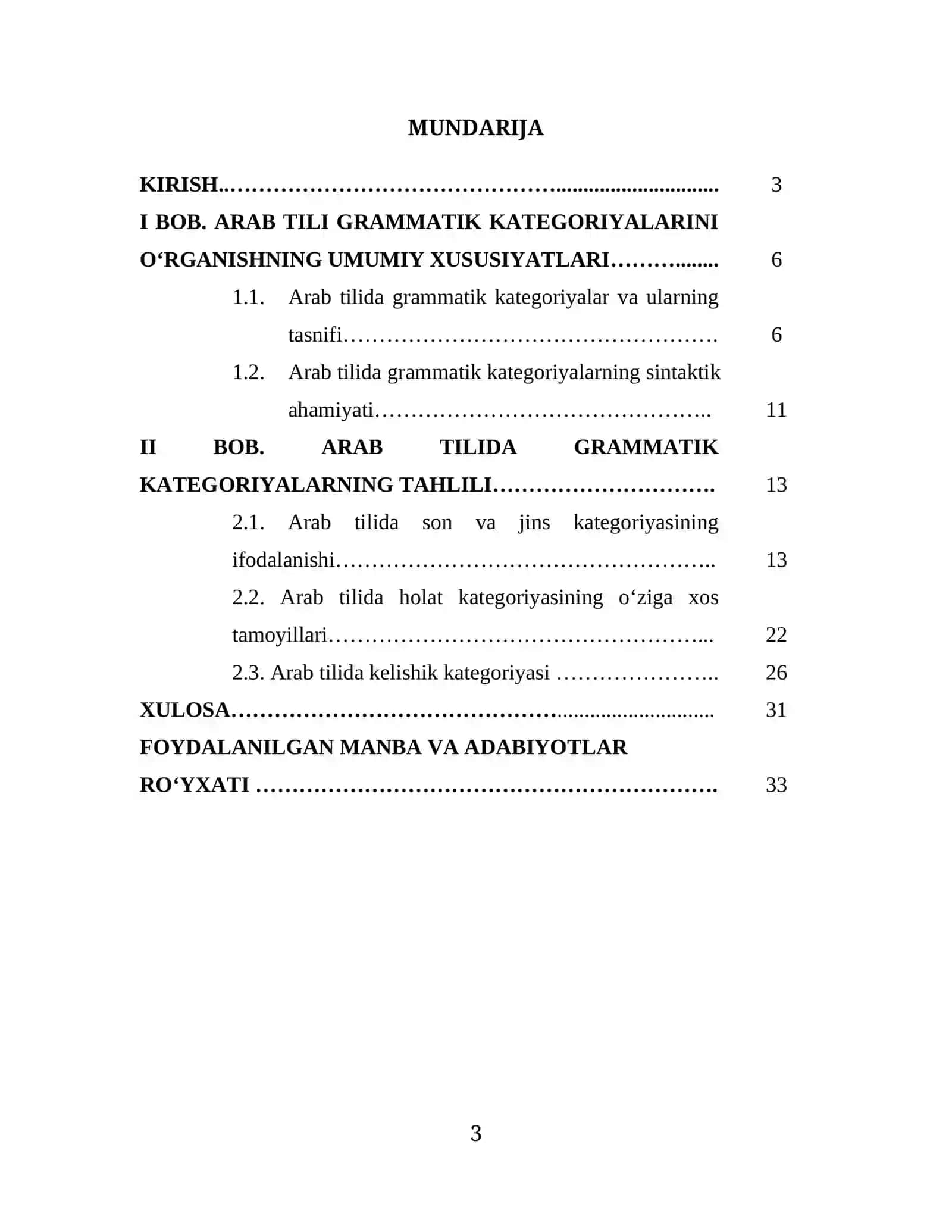Arab tilida grammatik kategoriya va uning turlari 3